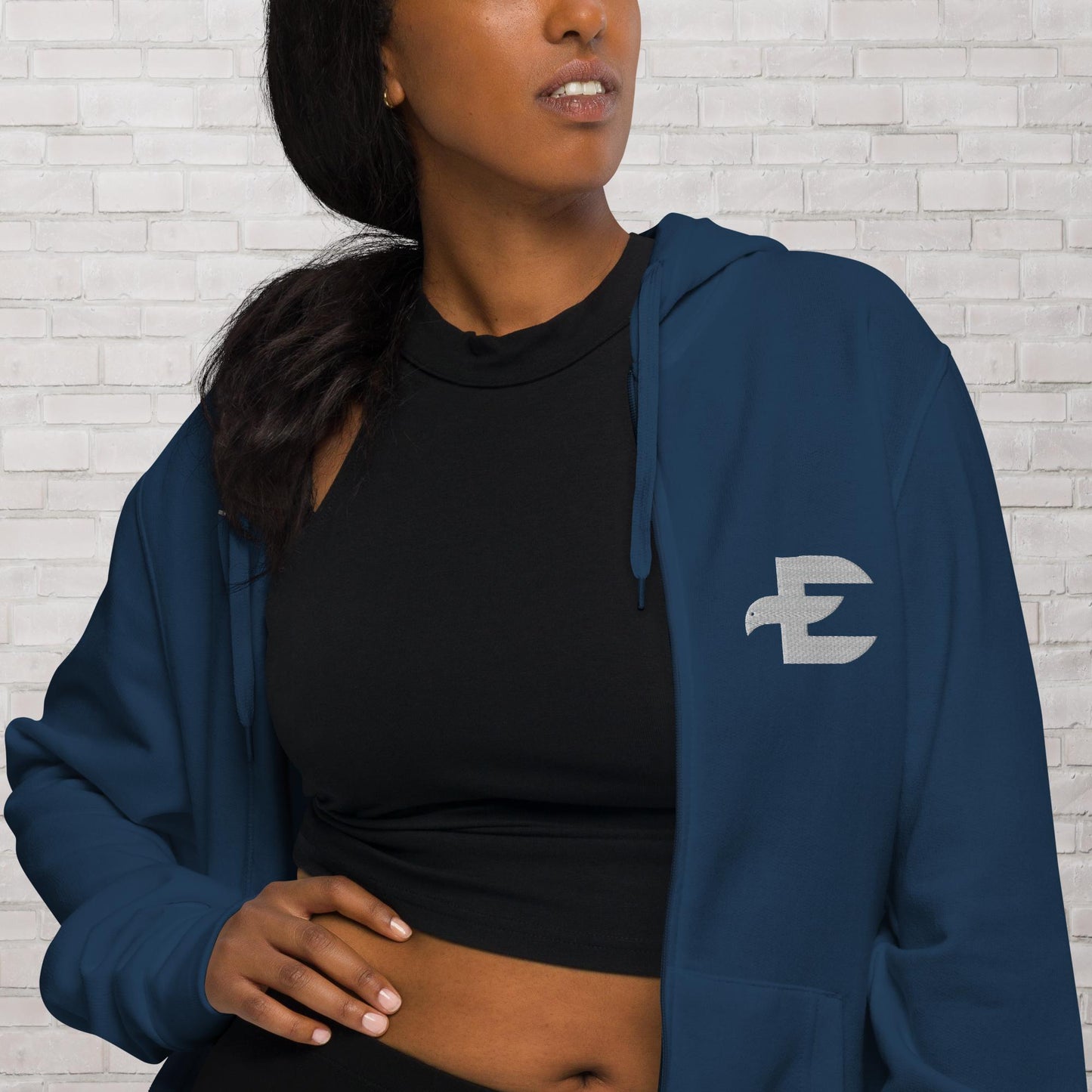 Sudadera capucha y cremallera unisex Barcelona - Precisión